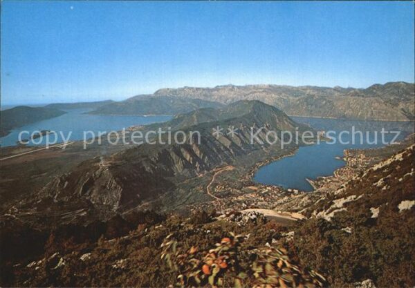 Boka Kotorska Luftaufnahme