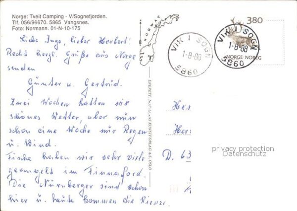 Norwegen Norge Tveit Camping Sognefjorden – Bild 2