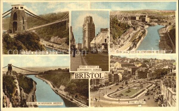 Bristol UK Clifton suspension bridge Park Street U