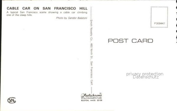 San Francisco California Cable Car – Bild 2