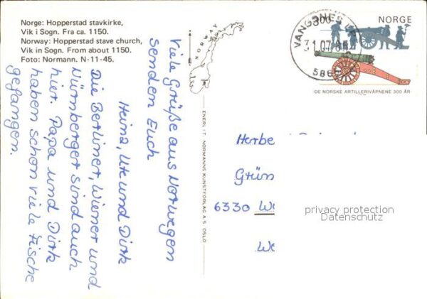 Norwegen Norge stavkirke Vik i Sogn – Bild 2