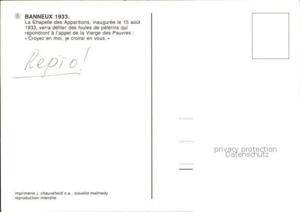 Banneux Chapelle Apparitions – Bild 2