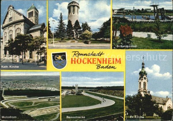 Hockenheim Wasserturm Schwimmbad Evangelische Kirc