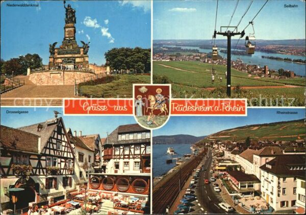 Ruedesheim Rhein Niederwalddenkmal Seilbahn Rheinstrasse