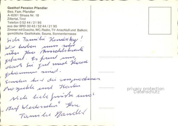Strass Zillertal Gasthaus Pension Pfandler – Bild 2