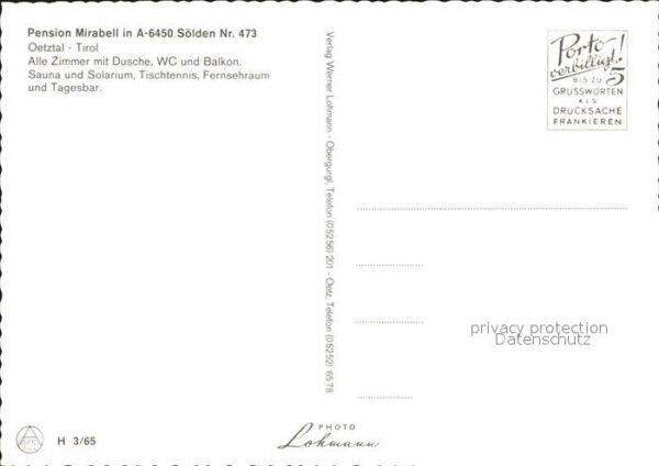 Soelden Oetztal Pension Mirabell – Bild 2