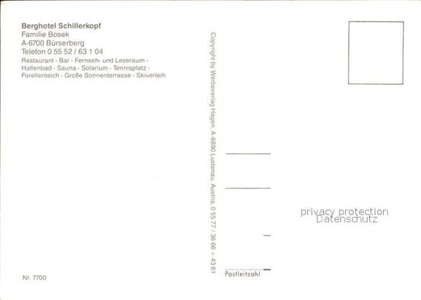 Buerserberg Vorarlberg Berghotel Schillerkopf – Bild 2
