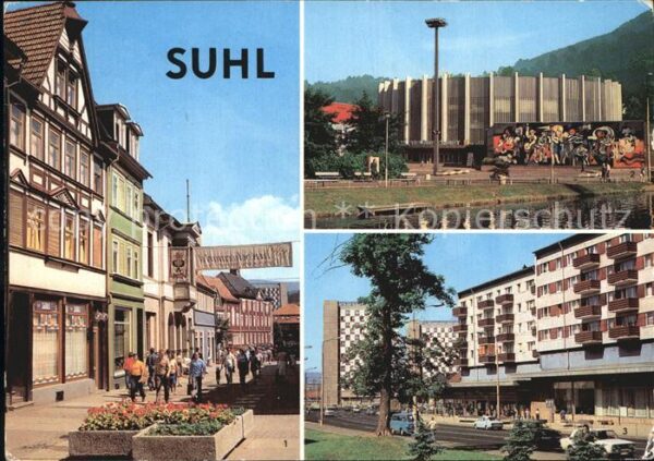 Suhl Thueringer Wald Steinweg Stadthalle Wilhelm-Pieck-Stras