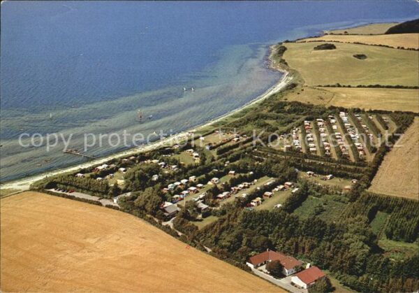 Tranekaer Emmerbolle Strand Camping Fliegeraufnah