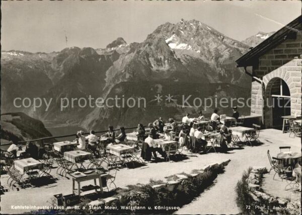 Kehlsteinhaus Terrasse Watzmann Königssee
