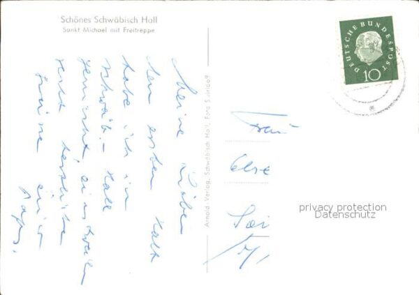 Schwaebisch Hall Kirche St Michael mit Freitreppe – Bild 2