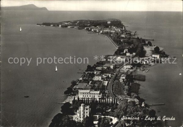 Sirmione Lago di Garda Fliegeraufnahme
