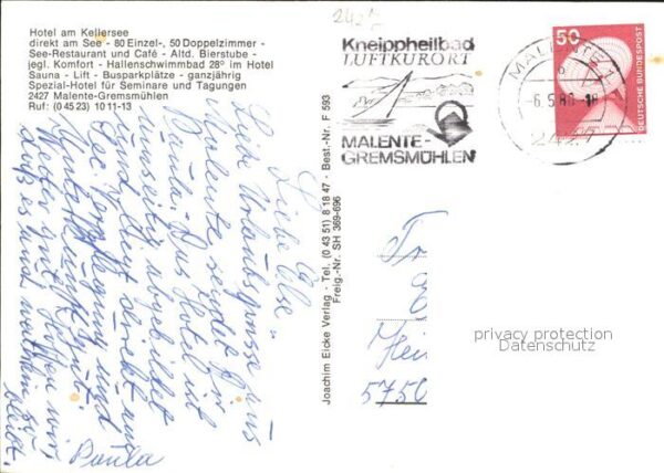 Malente-Gremsmuehlen Hotel am Kellersee Fliegeraufnahme – Bild 2