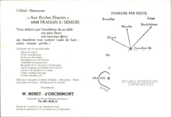 Frahan sur Semois Hotel Restaurant Aux Roches Fleuries – Bild 2