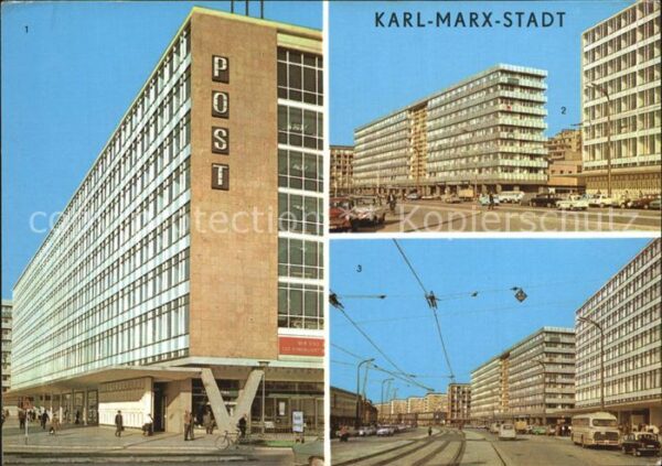 Karl-Marx-Stadt Post Strasse der Nationen