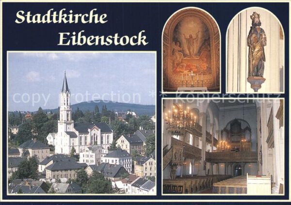 Eibenstock Stadtkirche Altarbild St Oswald Inneres