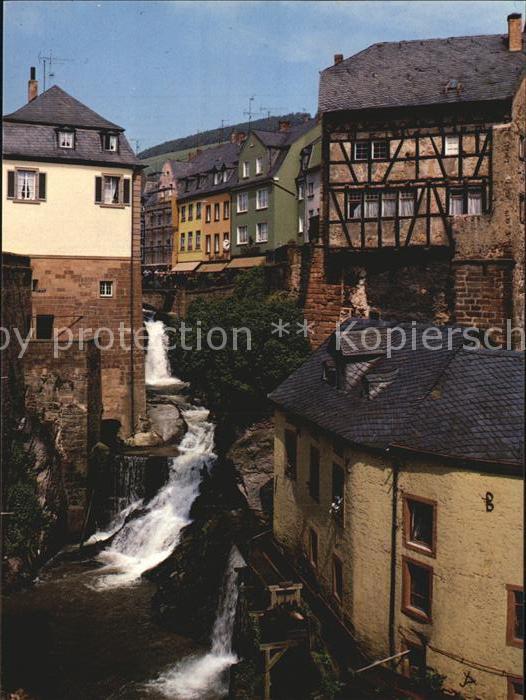 Saarburg Saar Wasserfall mit alter Mühle