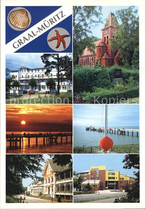 Graal-Mueritz Ostseebad Hotel Kirch Sonnenuntergang Seebrücke S