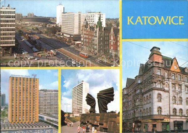 Katowice Armii Czerwonej Fragment Srodniescia Fa