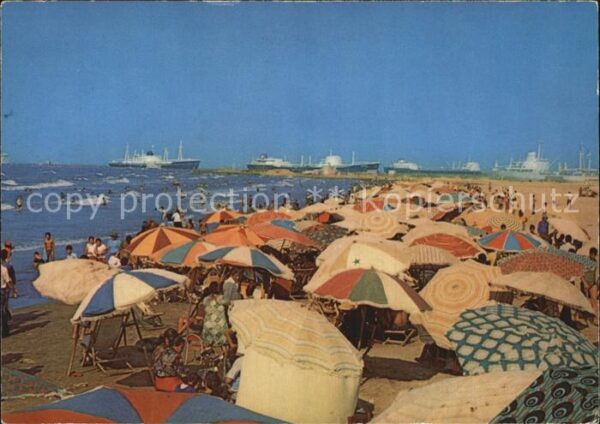 Port Said Beach and entrance of Suez Canal