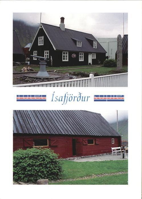 Isafjoerdur Älteste Häusergruppe in Island