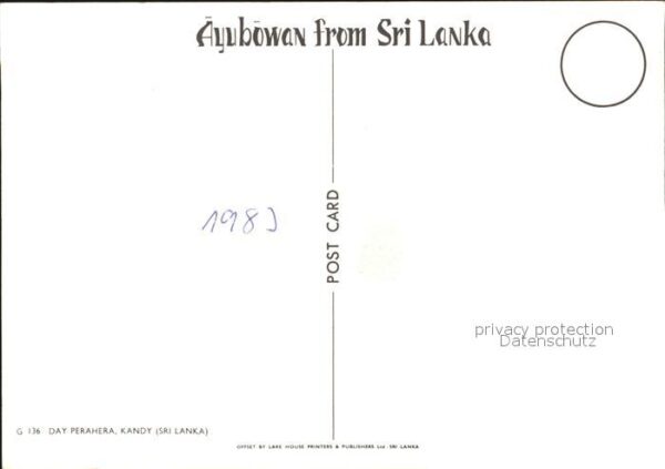 Kandy Sri Lanka Ayubowan – Bild 2