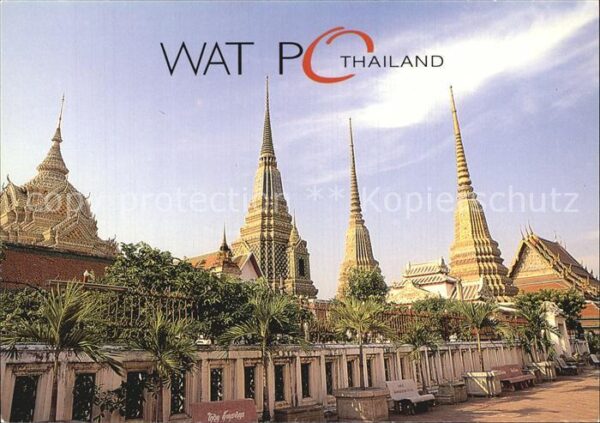 Bangkok View of the inner courtyard of the Wat