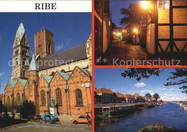 Ribe Kirche Gasse Kanal