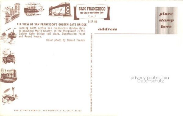 San Francisco California Golden Gate Bridge – Bild 2