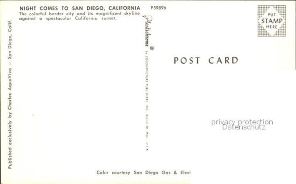 San Diego California Nachtaufnahme – Bild 2