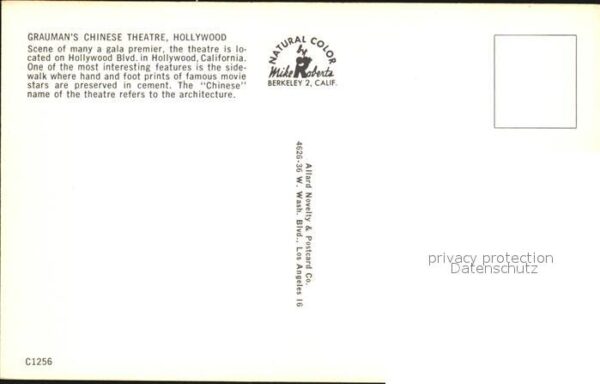Hollywood California Gramans Chinese Theatre – Bild 2