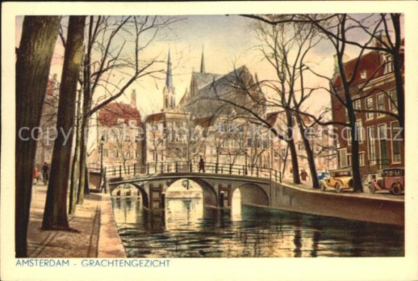 Amsterdam Niederlande Grachtengezicht
