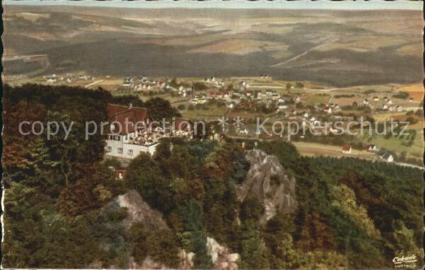 Oelberg Koenigswinter Panorama Luftbild