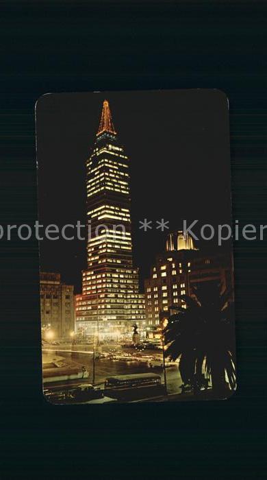 Mexico Torre Latinoamericana Nachtaufnahme