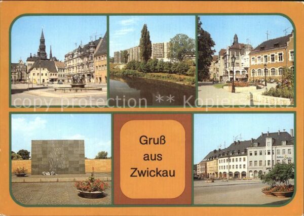 Zwickau Sachsen Hauptmarkt Wilhelm Pieck Straße VdN Mah
