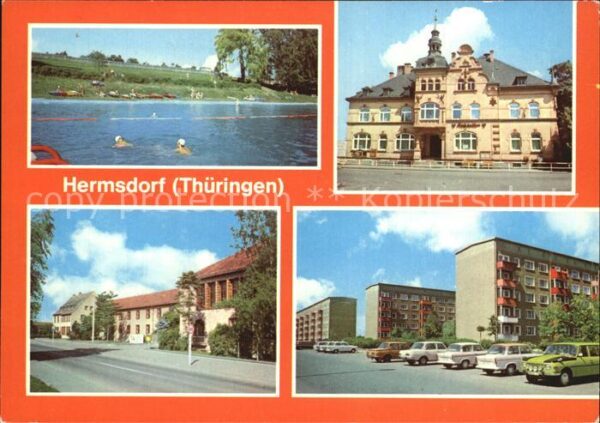 Hermsdorf Thueringen Bad Rathaus Ingenieurschule Waldsiedlun