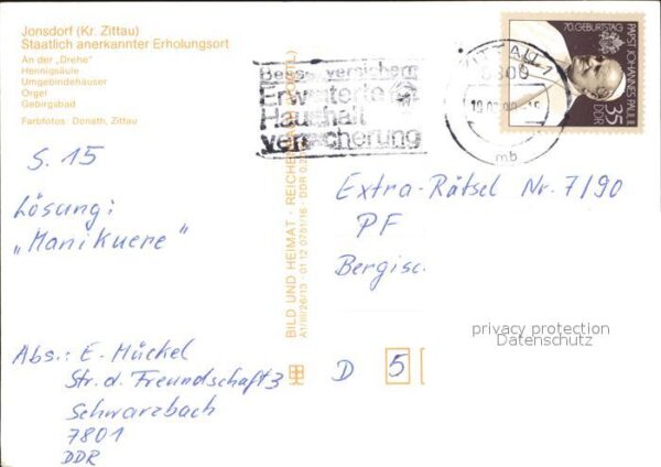 Jonsdorf Kurort An der Drehe Hennigsäule Umgebin – Bild 2