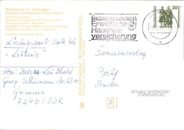 Rheinsberg Schiffsanlegestelle Schlosspark Palmeng – Bild 2