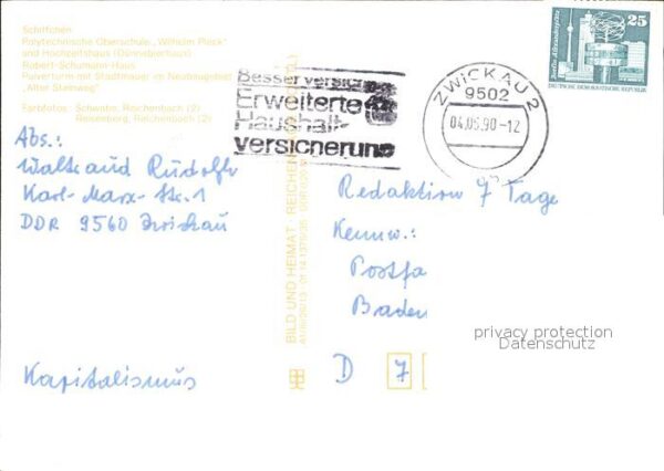 Zwickau Sachsen Schiffchen Polytechnische Oberschule Wi – Bild 2