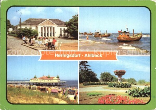 Ahlbeck Ostseebad Heringsdorf Seebad Kulturhaus Strand Se