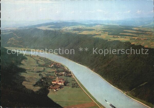 Engelhartszell Donau Oberoesterreich Flugbild