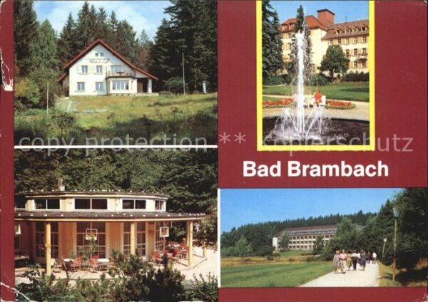 Bad Brambach Kurort Ho Waldcafe Joliot Curie Haus