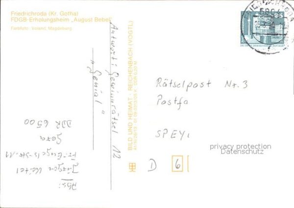 Friedrichroda FDGB Erholungsheim August Bebel – Bild 2