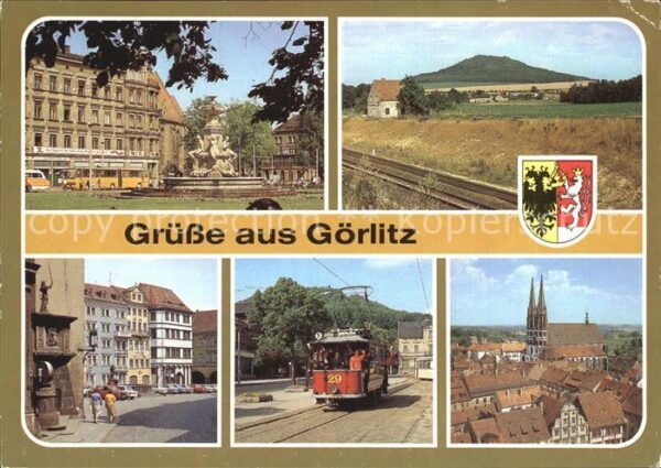 Goerlitz Sachsen Zierbrunnen Platz der Befreiung Landesk