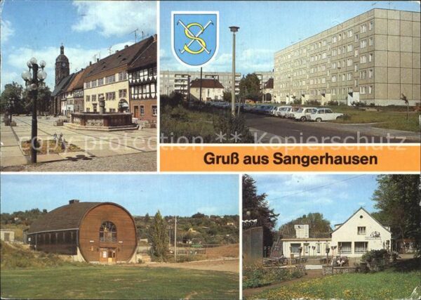 Sangerhausen Suedharz Markt Jacobikirche Fassgaststätte Gonna
