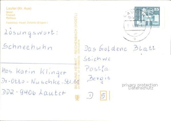 Lauter Schwarzenberg Erzgebirge Markt Freibad Rathaus – Bild 2
