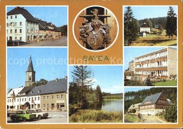 Sayda Rathaus Wilhelm Pieck Platz Wappen Rath