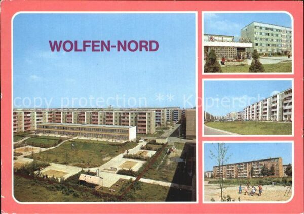 Wolfen Bitterfeld  Straße der Jugend Kaufhalle Altersheim