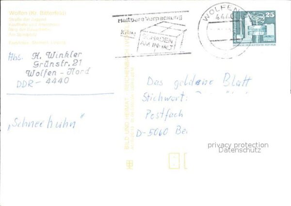 Wolfen Bitterfeld  Straße der Jugend Kaufhalle Altersheim – Bild 2