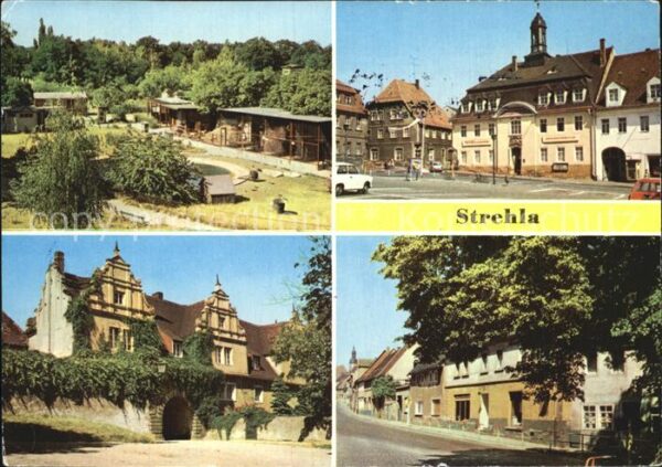 Strehla Tierpark RAthaus Schlosseingang Hauptst